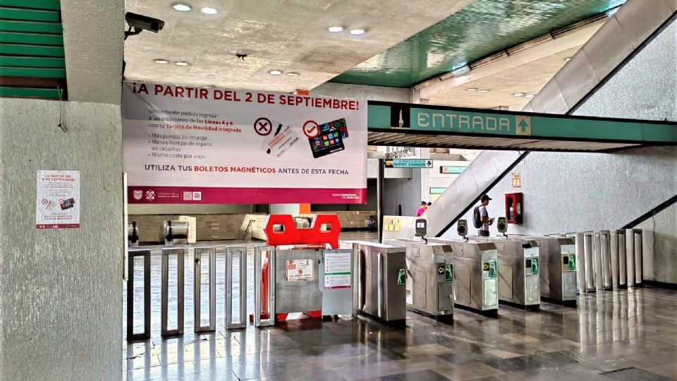 Ya no se podrá ingresar con boleto a algunas estaciones del Metro.