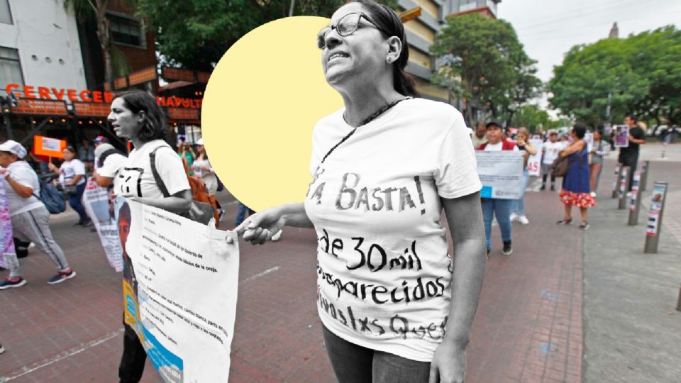 Manifestación por desaparecidos.