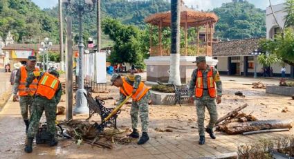 Informa AMLO que ayer se aplicó el Plan DN-III-E en poblaciones afectadas por la lluvia en Veracruz