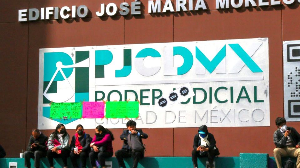 Inmediaciones del Poder Judicial en la Ciudad de México.