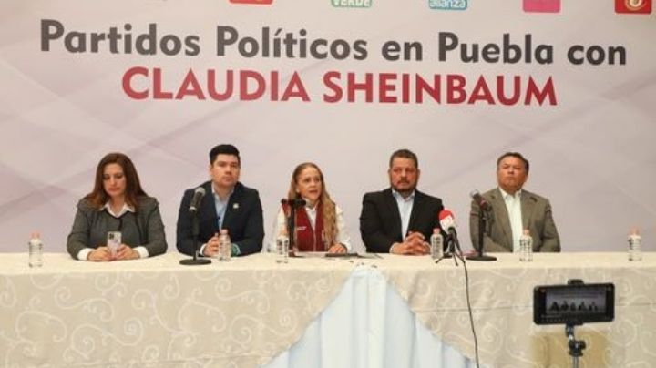 Partidos en Puebla forman gran alianza en apoyo a Claudia Sheinbaum