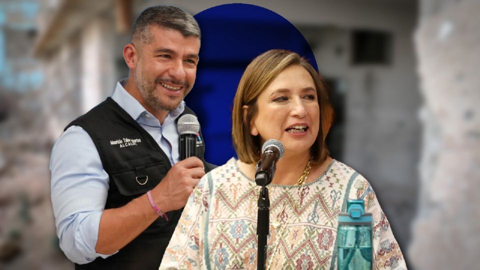 Mauricio Tabe y Xóchitl Gálvez.