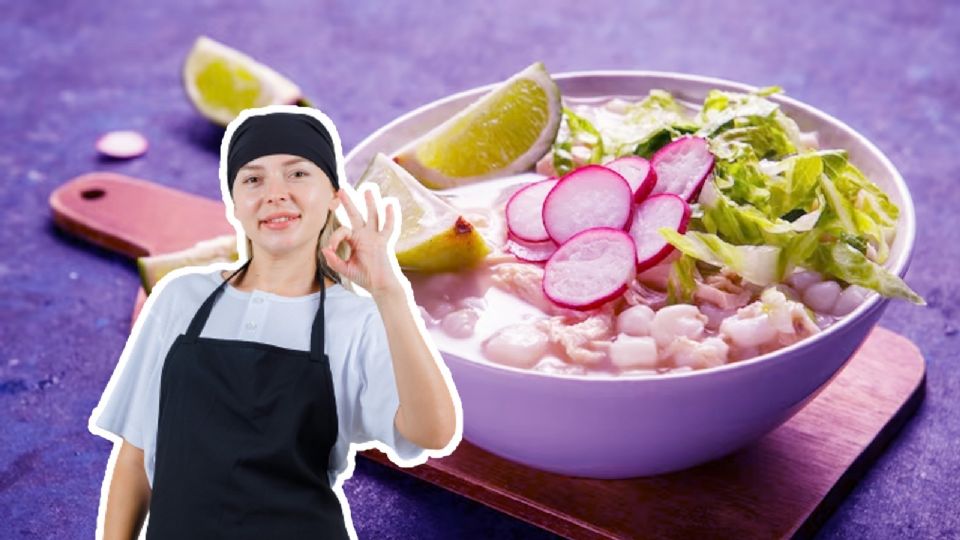 Pozole blanco de la Profeco.