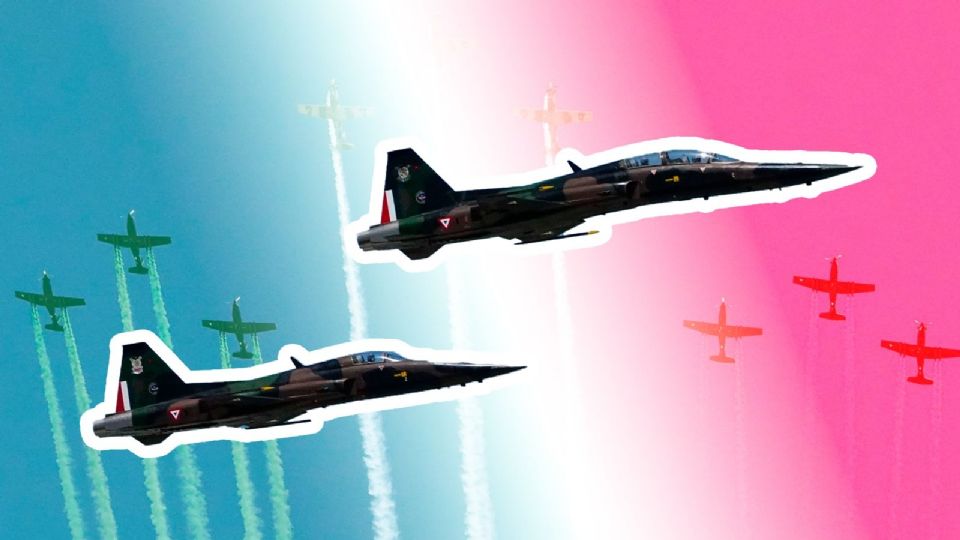 Es tradicional ver pasar los aviones militares por el aire.