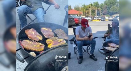 Jóvenes realizan carne asada en Universidad en Monterrey | VIDEO