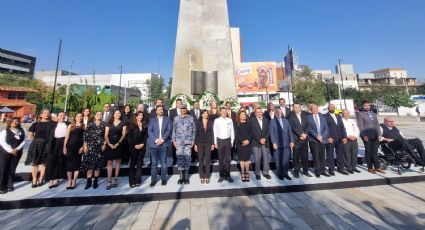 Realizan Guardia de Honor por los 427 años de la fundación de Monterrey