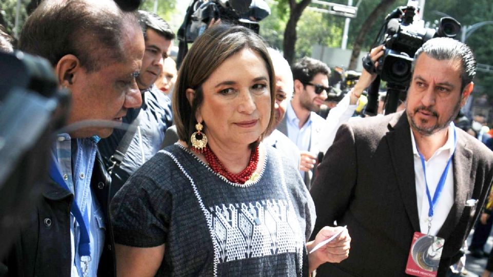 La senadora Xóchitl Gálvez y abanderada del Frente Amplio por México, aceptó la seguridad por parte de la Sedena.