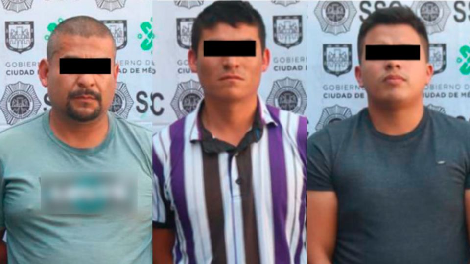 SSC detiene a tres personas en posesión de paquetes con droga en calles de la alcaldía Iztacalco. 