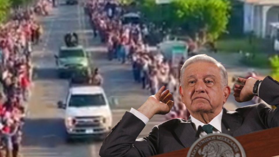 Andrés Manuel López Obrador calificó como 'propaganda', el desfile por parte de el Cártel de Sinaloa.