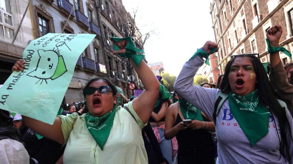 Se realizó una marcha por el aborto legal.