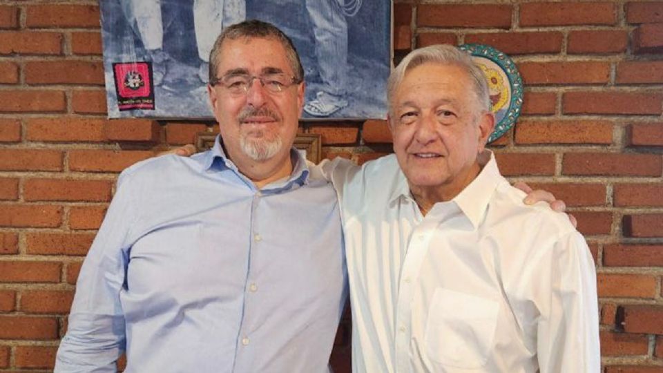 AMLO y  Bernardo Arévalo.