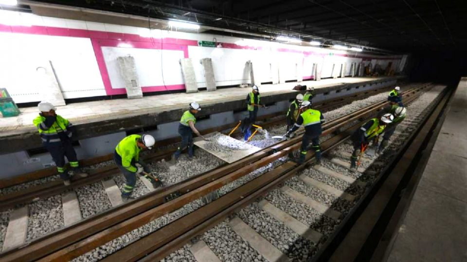 Trabajos de modernización en la L1 del Metro.