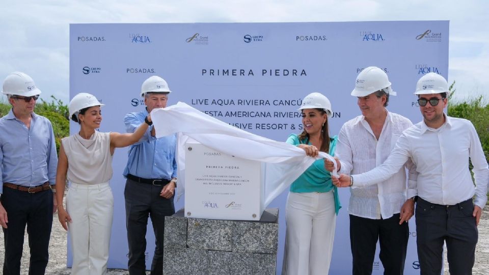 Se colocó la primera piedra de los hoteles Live Aqua Riviera Cancún y Grand Fiesta Americana Riviera Cancún All Inclusive Resort & Spa.