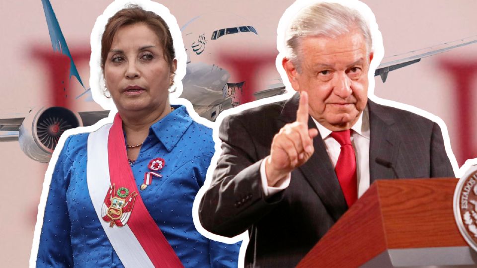 Dina Boluarte y Andrés Manuel López Obrador, presidentes de Perú y México.
