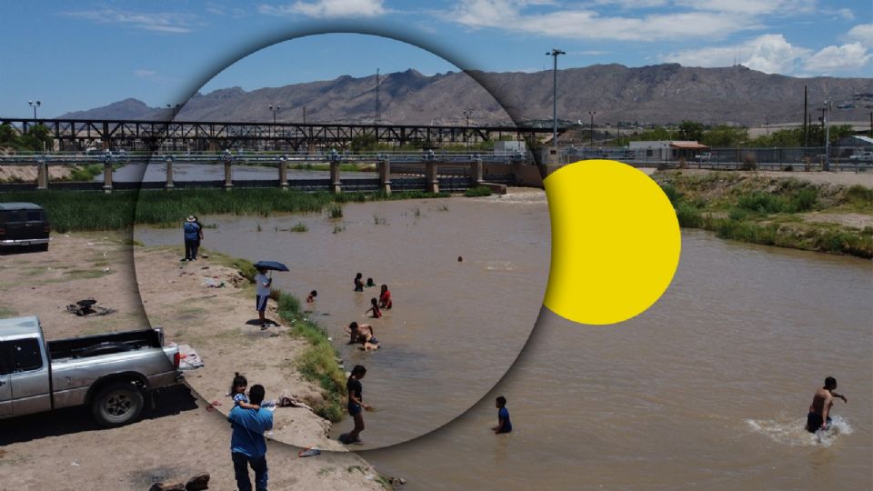 Texas retirará estas boyas con púas del Rio Bravo.