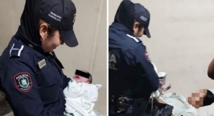 Policía de Guadalupe ayuda a mujer que dio a luz en su domicilio