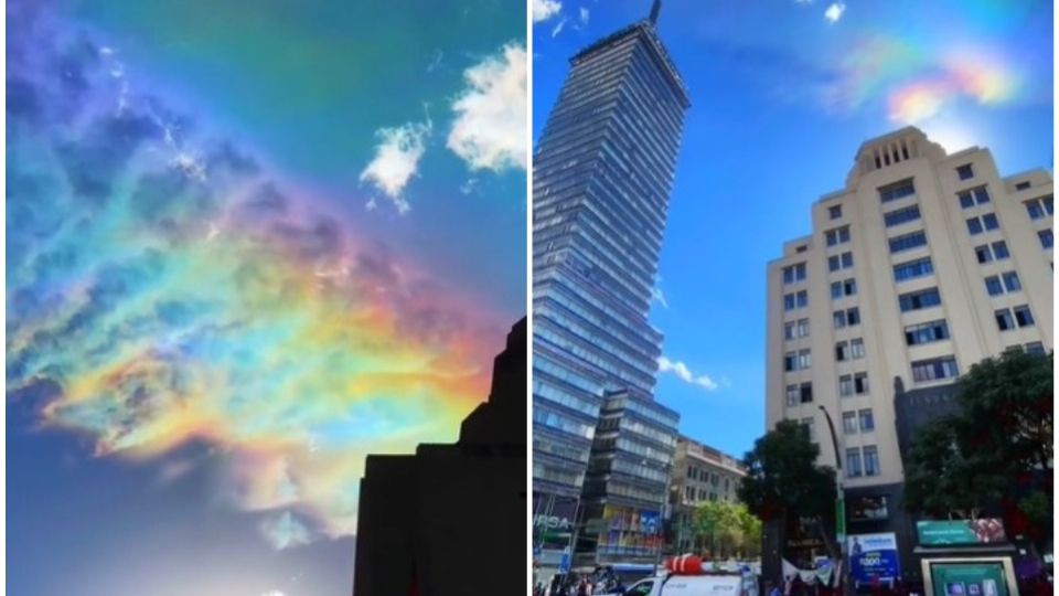 Nubes iridiscentes: Este fue el increíble fenómeno meteorológico captado en el cielo de la CDMX.