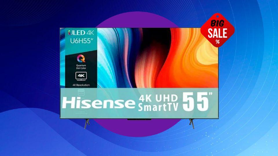 Walmart: Pantalla Hisense de 55” 4K con descuento 6 mil pesos