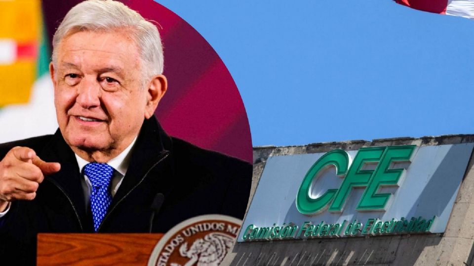 AMLO desde su conferencia mañanera.