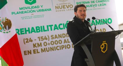 Samuel García supervisa obras de la Carretera Interserrana al sur de NL