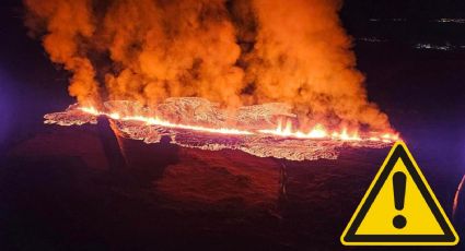 Se registra nueva erupción volcánica en Islandia; evacúan localidad de Grindavik | VIDEOS
