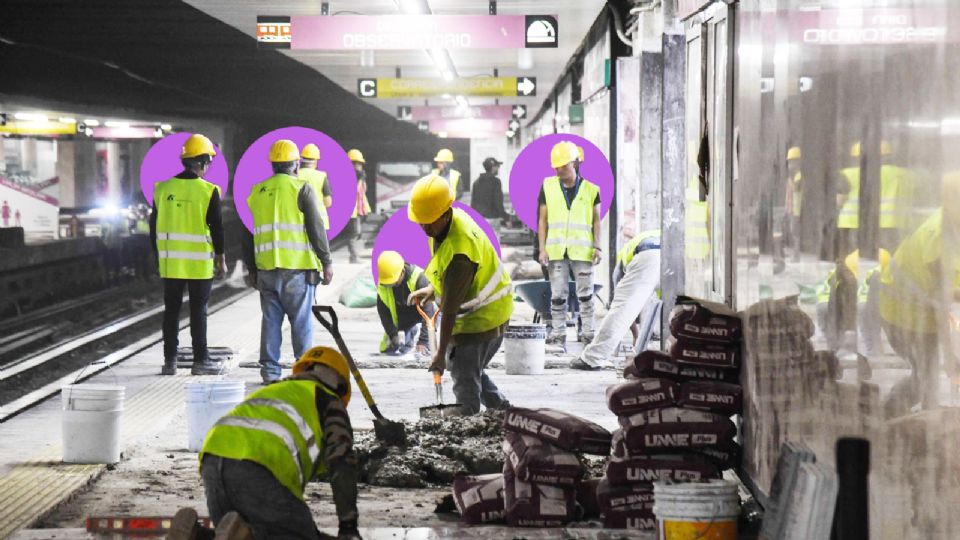 Avanzan obras de remodelación en la L1 del Metro.