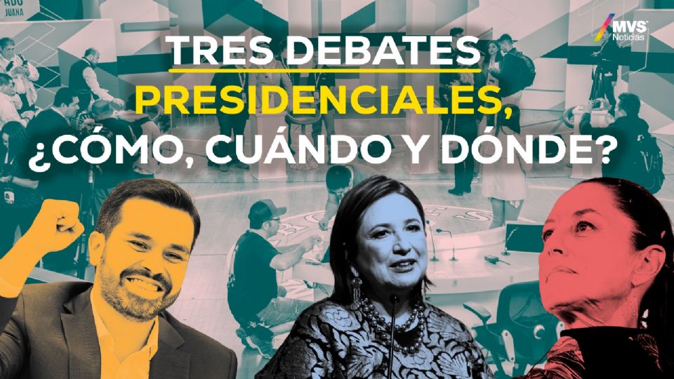 Tres debates presidenciales, ¿cómo, cuándo y dónde?