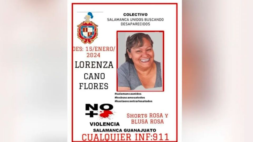 Lorenza Cano Flores fue extraída por hombres que entraron a su hogar.