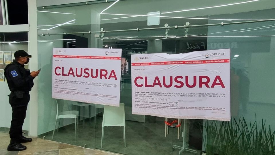 Ocho de los establecimientos fueron clausurados de manera total y definitiva, mientras que dos recibieron clausuras temporales.