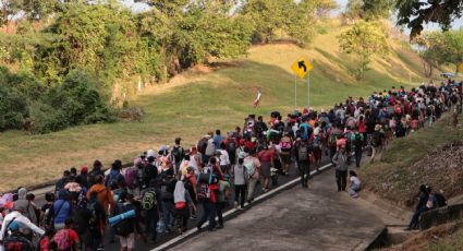 Caravana migrante rechaza ofrecimiento del INM de entregarse a cambio de visas humanitarias
