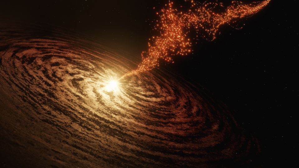 Descubren el agujero negro más antiguo observado por el Telescopio Espacial James Webb.