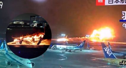 Así fue el momento en que un avión de Japan Airlines estalló tras aterrizar en Tokio | VIDEOS