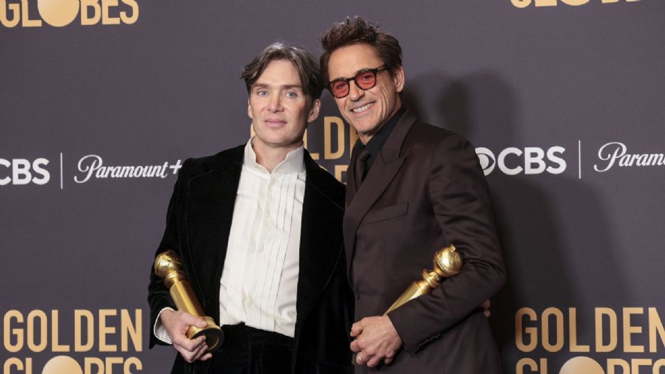 Cillian Murphy y Robert Downey Jr. en los Globos de Oro