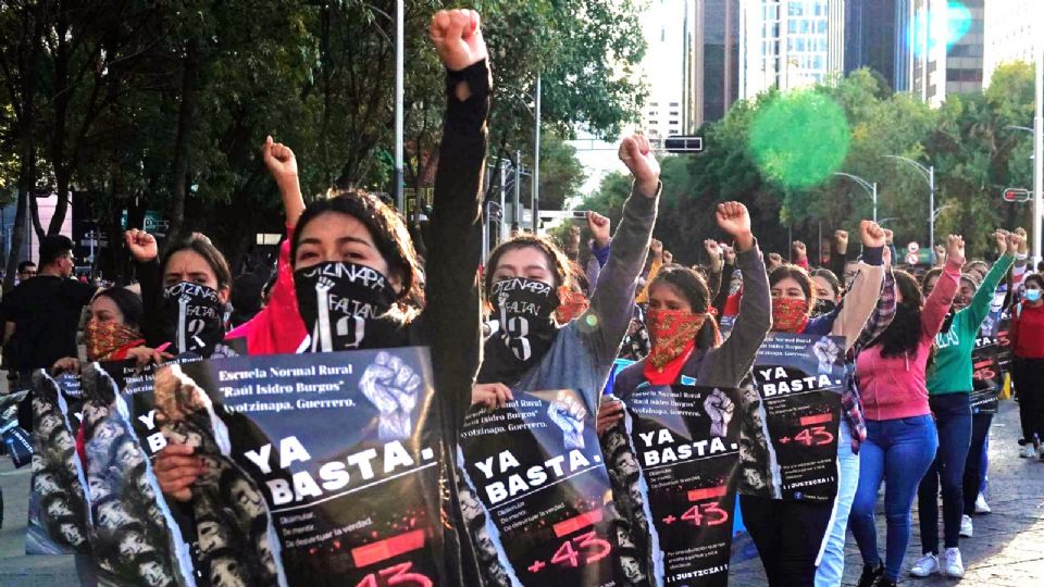 Marcha por el caso Ayotzinapa.