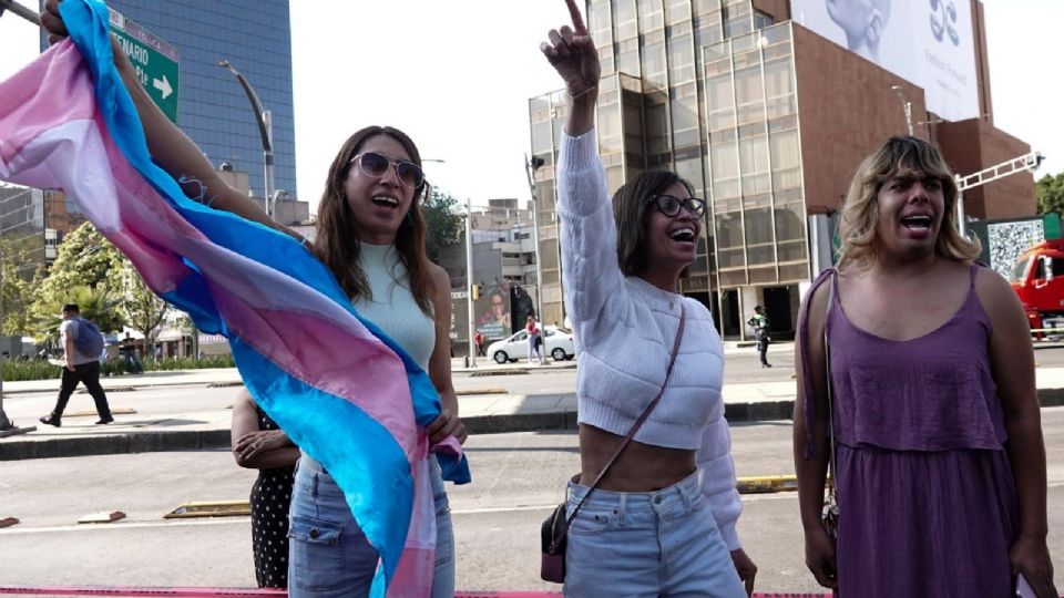 Protesta de mujeres trans.