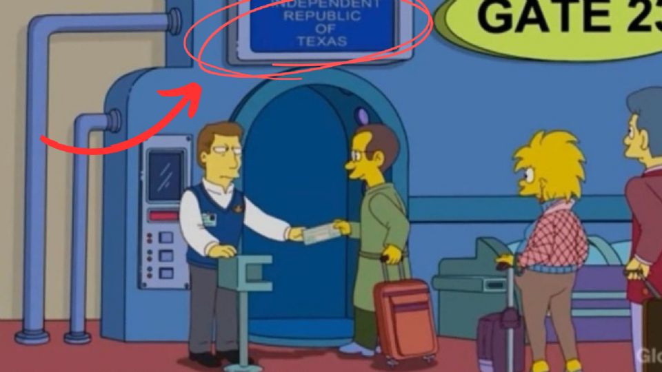 Los Simpson habrían predicho la actual ‘jurisdicción’ de Texas con la frontera de México y EU.