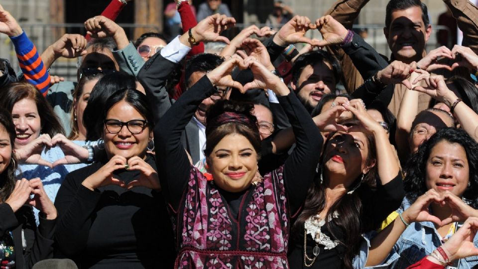 La precandidata de Morena cerró su precampaña.