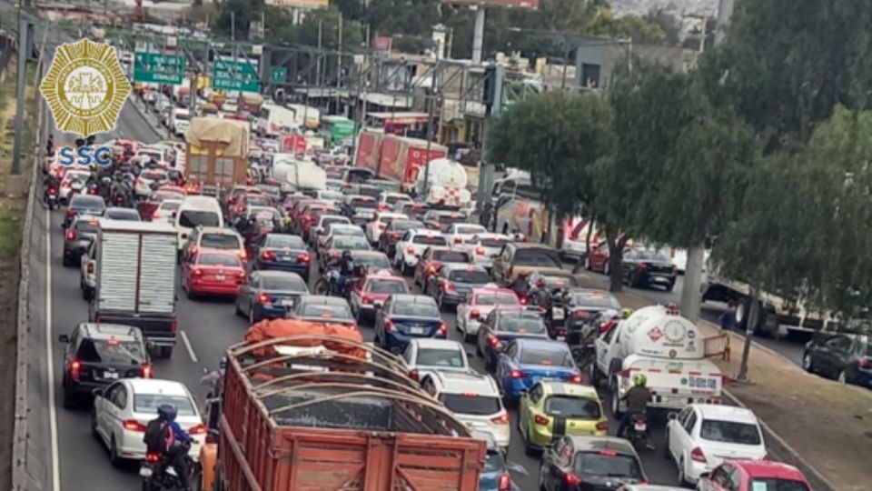 Se registró un fuerte accidente en la México-Cuernavaca.