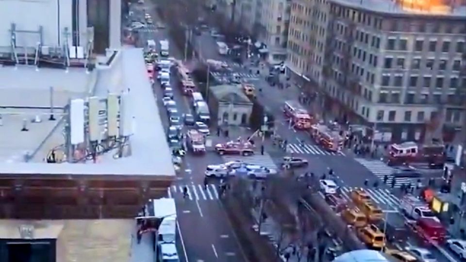 Se registró el choque de dos trenes en el Metro de NY.