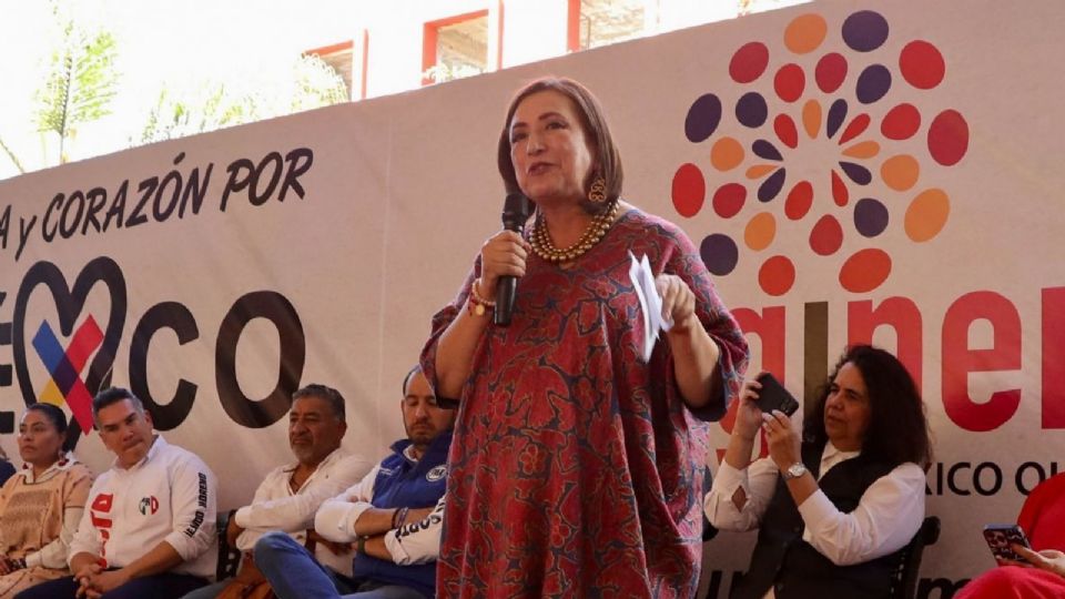 Xóchitl Gálvez, candidata de la alianza Fuerza y Corazón por México.