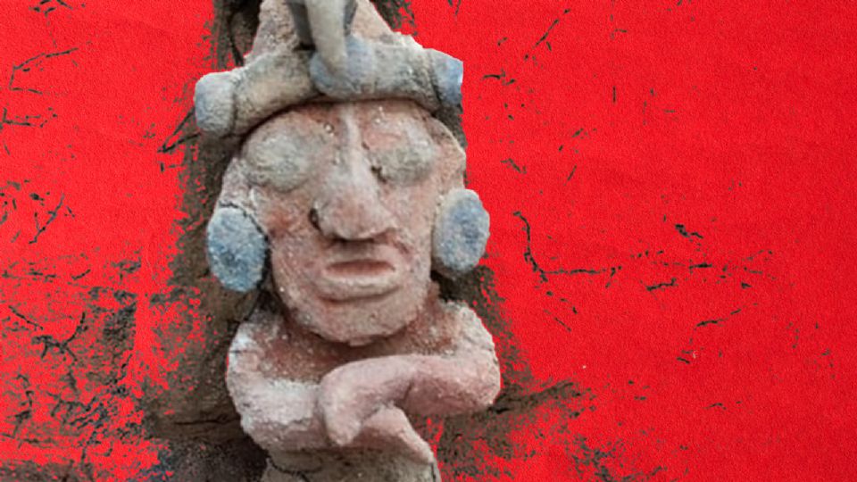 Tren Maya: Descubren una urna funeraria con el rostro del dios del maíz en el tramo 7.