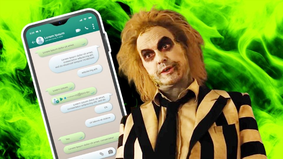 WhatsApp de 'Beetlejuice'.