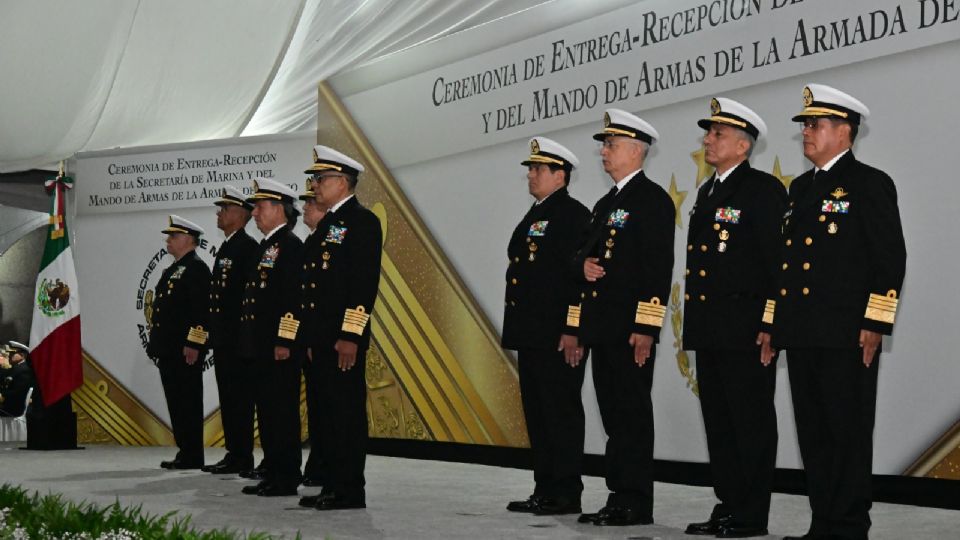 Ceremonia de Entrega-Recepción de la Secretaría de Marina y del Mando de Armas de la Armada de México.