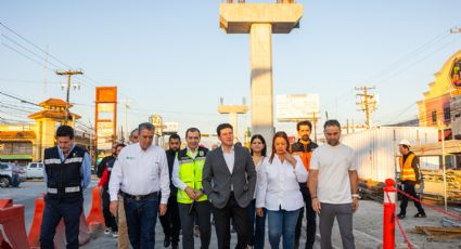 Recorre Samuel García obras de Línea 6 del Metro