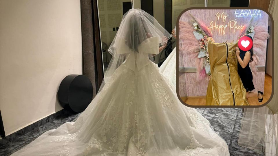 Galilea Morales solicitó apoyo a través de redes sociales para recuperar su vestido de novia.