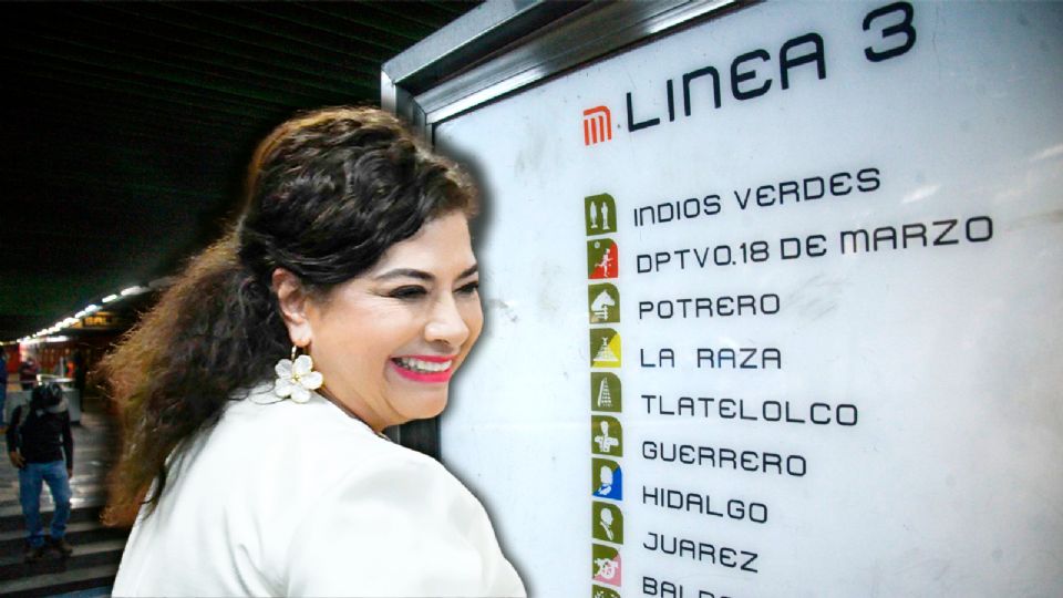 La jefa de Gobierno Clara Brugada anunció la remodelación de la Línea 3 del Metro CDMX.