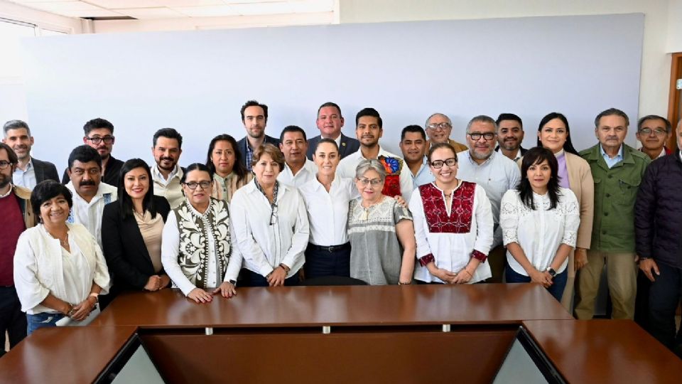 La presidenta Claudia Sheinbaum se reunió con la gobernadora del Edomex, Delfina Gómez.