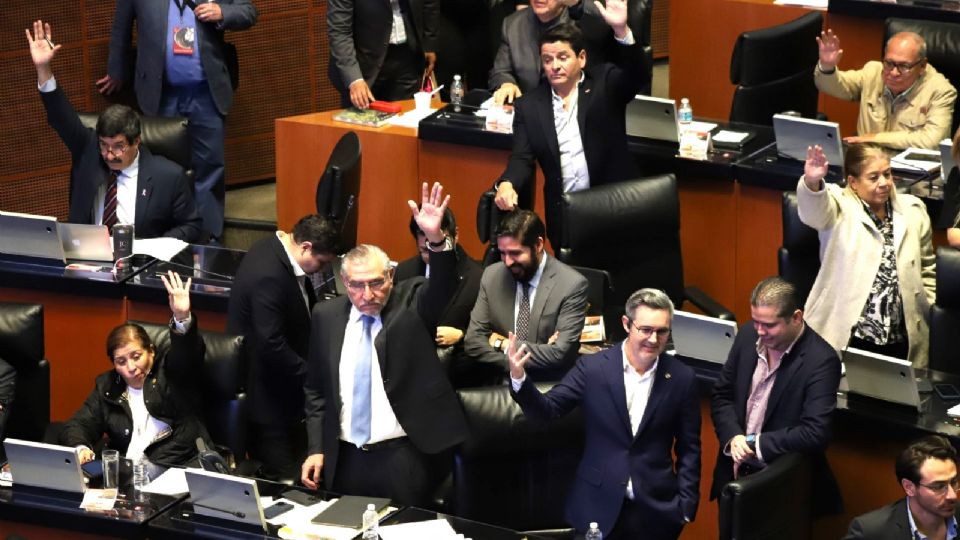 Sesión en el Senado de la República.