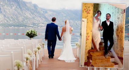 Pareja recrea sus votos para los abuelos de la novia, luego de que les cancelaran el vuelo para ir a la boda