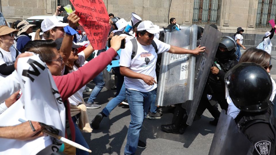 trabajadores del PJF y de la Secretaría de Seguridad Pública (SSC) volvieron a confrontarse.